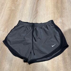Nike Women's Athletic Shorts in Gray and Black
